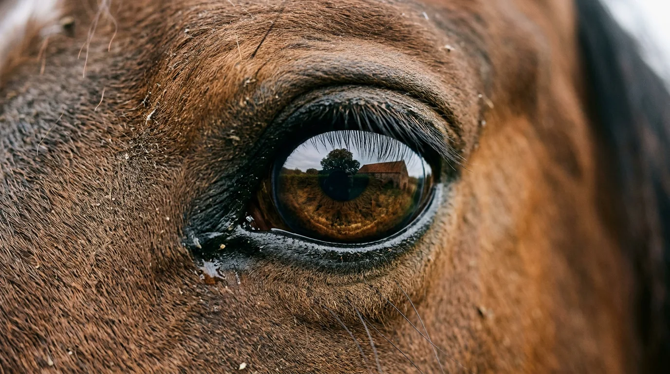 Un regard de cheval, La Jumenterie, Saint-Pierre-de-Chandieu